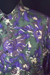 Silk Abstract Print Shirt