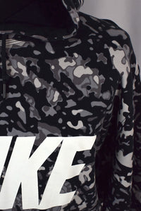 Grey Camouflage Nike Brand Hoodie