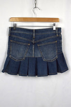 Load image into Gallery viewer, Reworked Denim Mini Skirt

