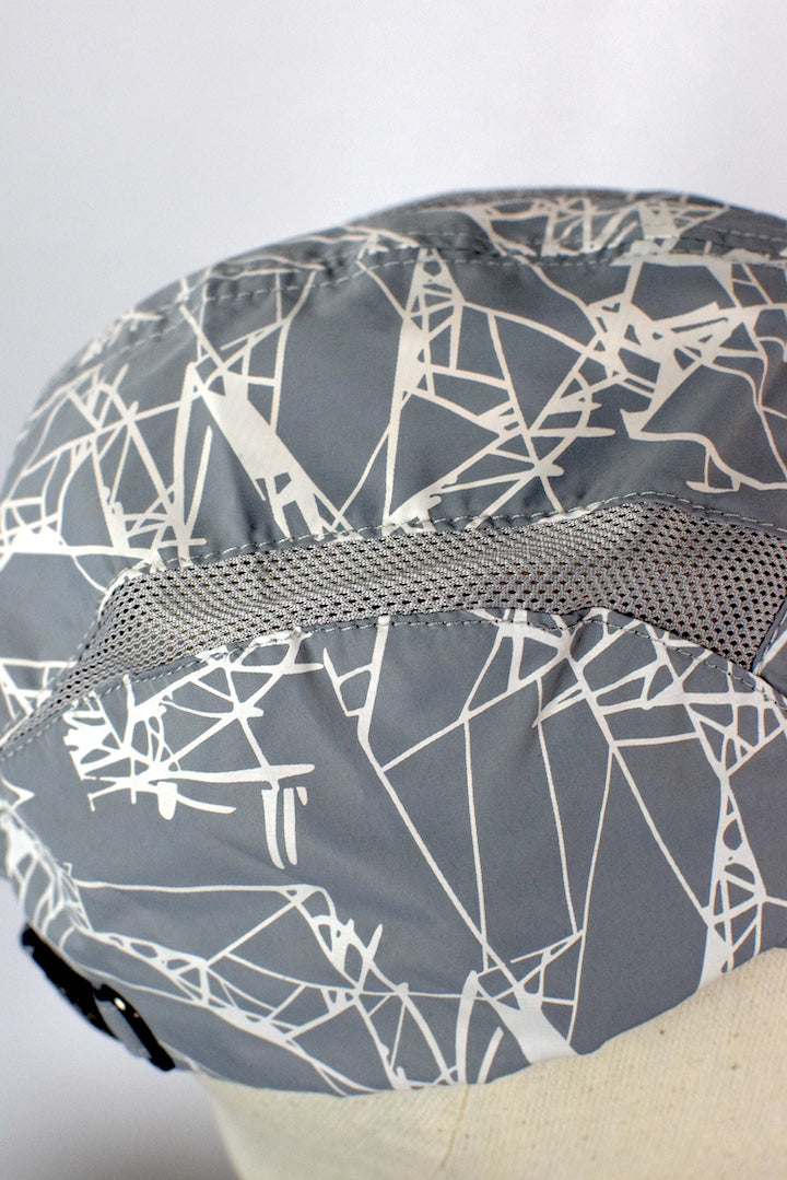 NEW Grey Abstract Pattern Sports Cap