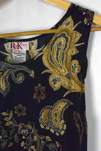 R & K Brand Paisley Print Dress