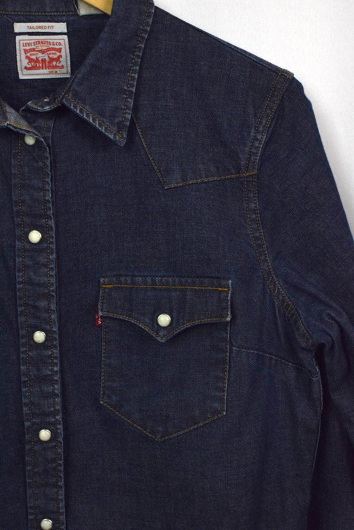 Ladies Levi's Brand Denim Western Shirt