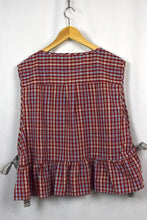 Load image into Gallery viewer, Reworked Checkered Baby Doll Top
