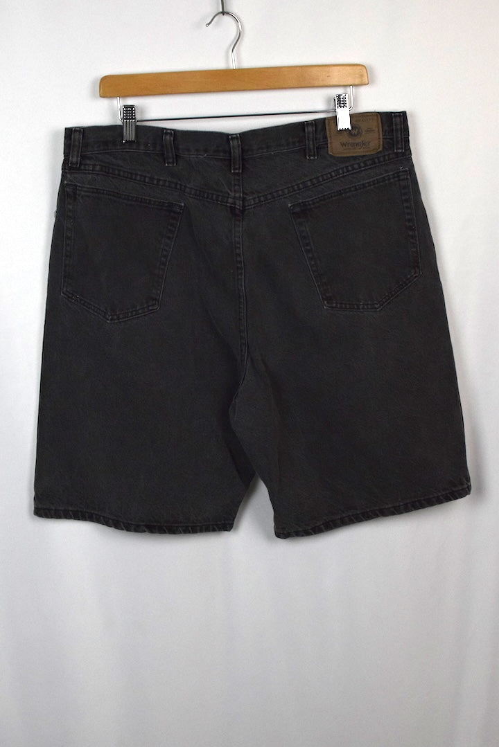 Black Wrangler Brand Denim Shorts