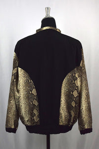 Snake Skin Print Spray Jacket