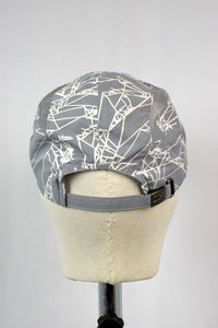NEW Grey Abstract Pattern Sports Cap