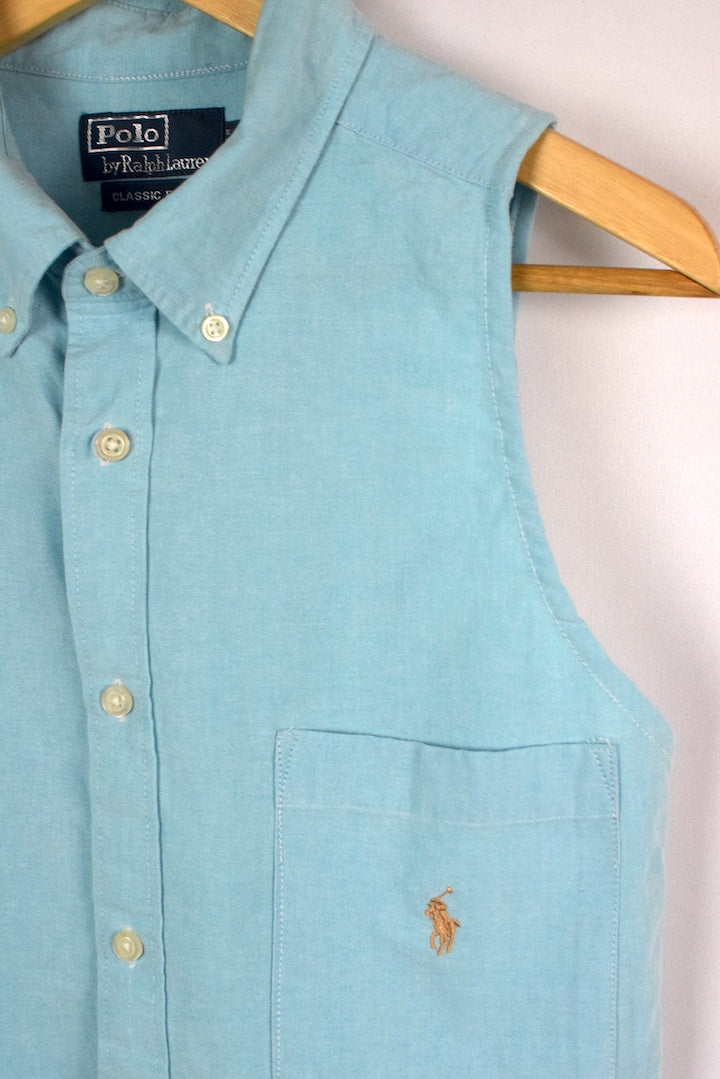 Reworked Cropped Ralph Lauren Brand Top