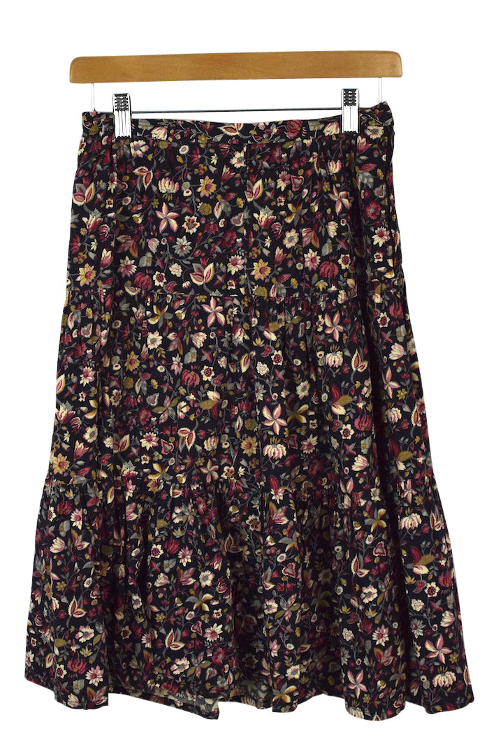 Reworked Floral Print Skirt