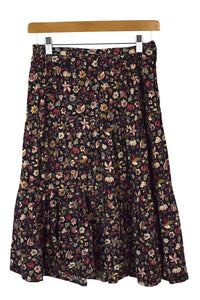 Reworked Floral Print Skirt