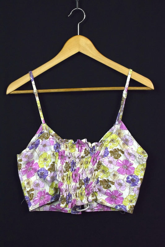 Reworked Floral Print Top