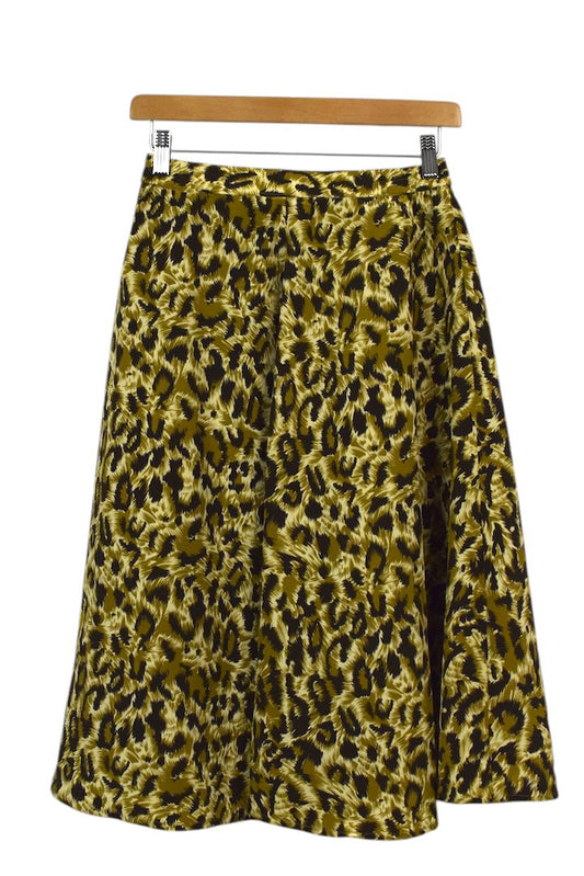 Reworked Cheetah Print Skirt