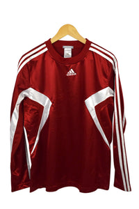 Red Adidas Brand Longsleeve Soccer Top