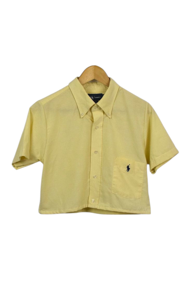 Reworked Ralph Lauren Brand Cropped Top