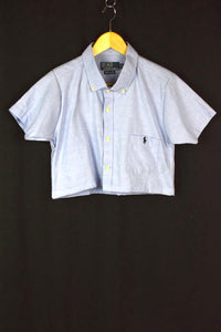 Reworked Ralph Lauren Brand Crop Top