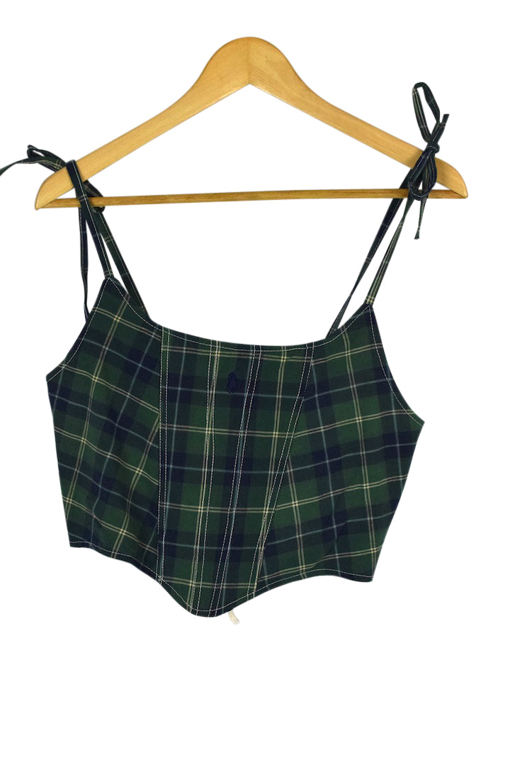 Reworked Ralph Lauren Corset Style Top