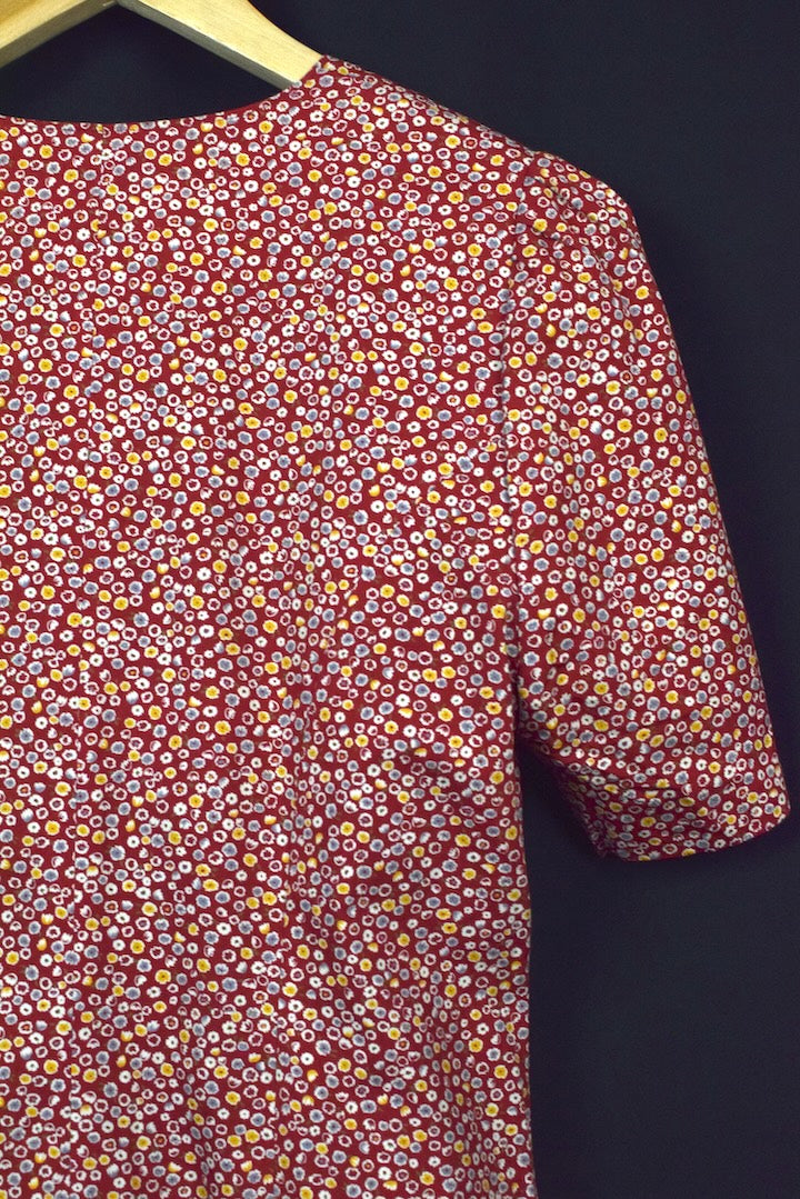 Reworked Floral Print Dress