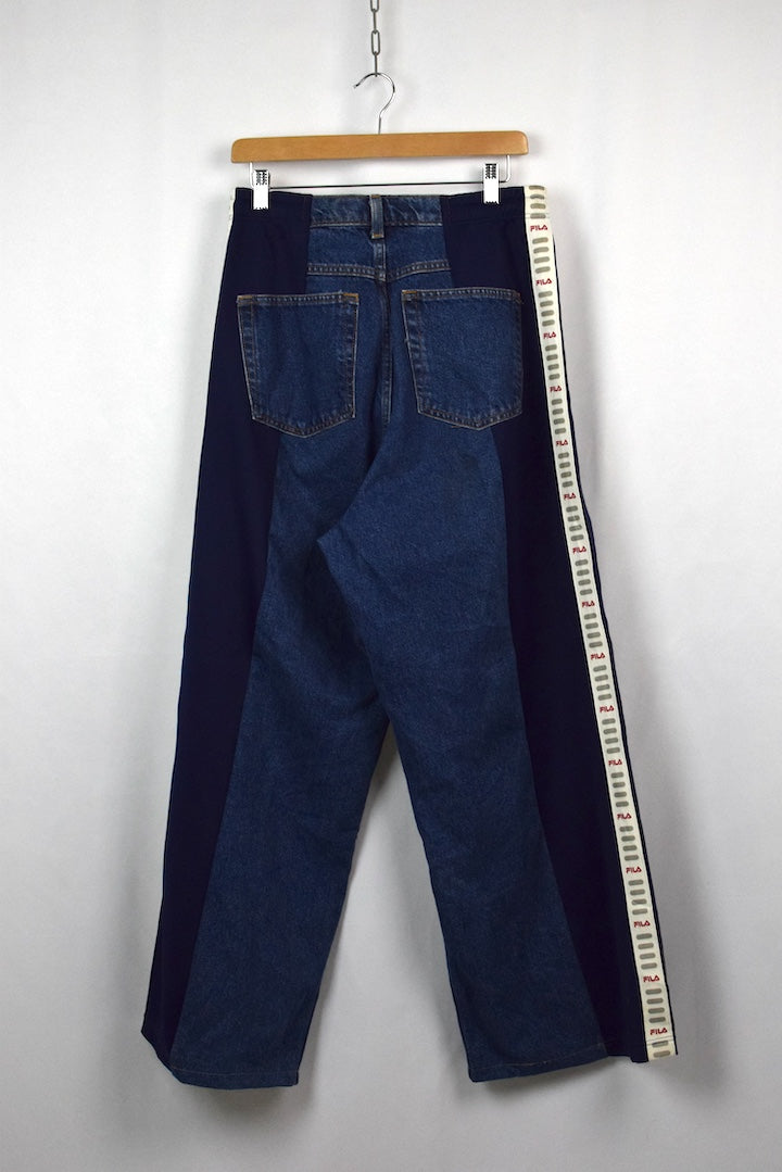 Reworked Fila Track-Jeans