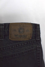 Load image into Gallery viewer, Black Wrangler Brand Denim Shorts
