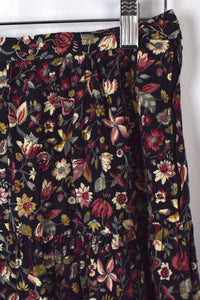 Reworked Floral Print Skirt