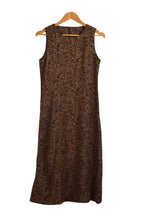 Load image into Gallery viewer, Reworked Maroon Paisley Dress
