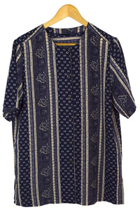 Reworked Abstract Print Top