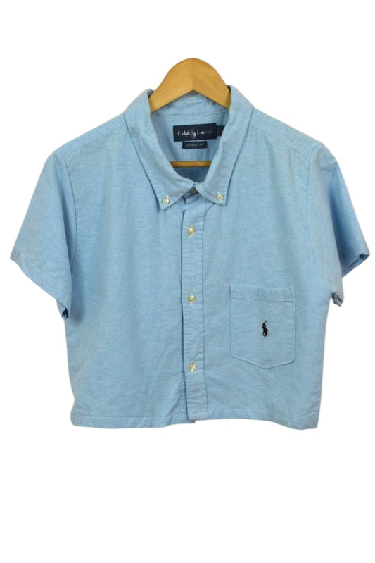 Reworked Ralph Lauren Brand Crop Top