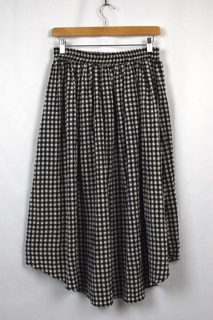 Reworked Checkered Skirt
