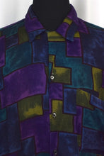 Load image into Gallery viewer, 80s/90s Silk Square Print Shirt
