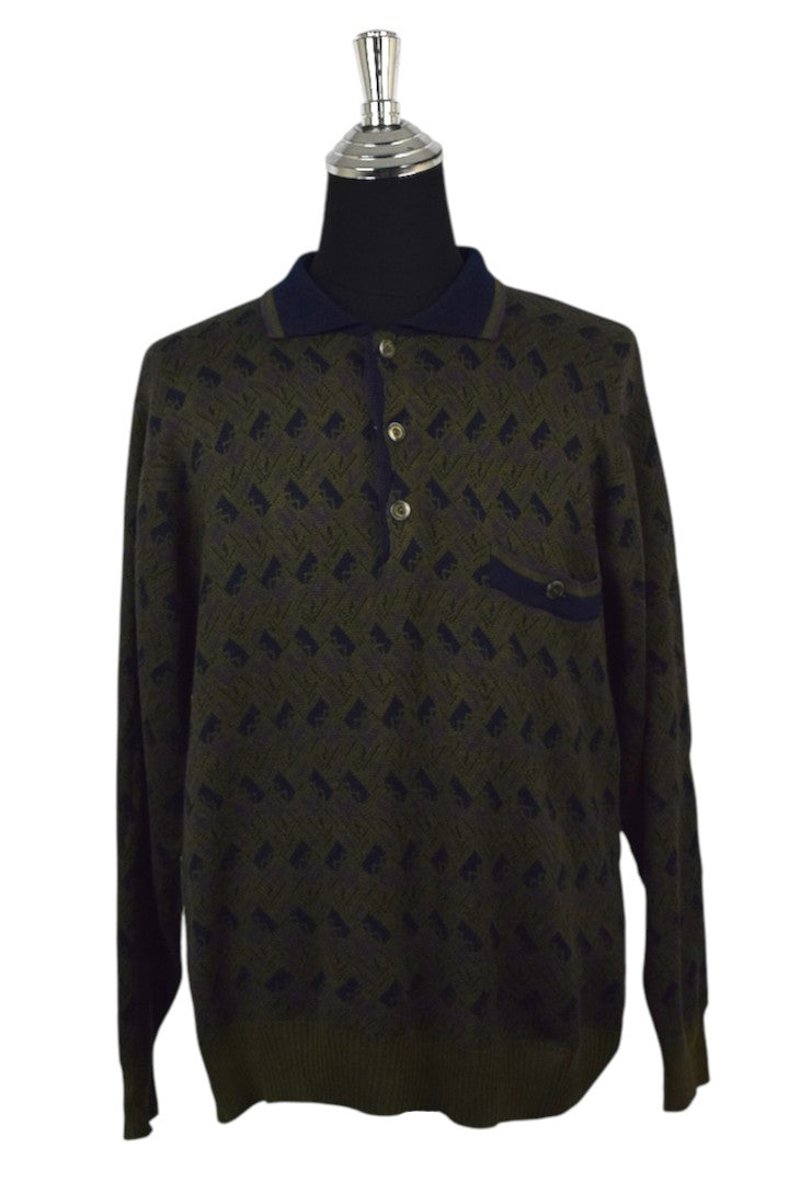 Sanmartino Brand Collared Knitted Jumper