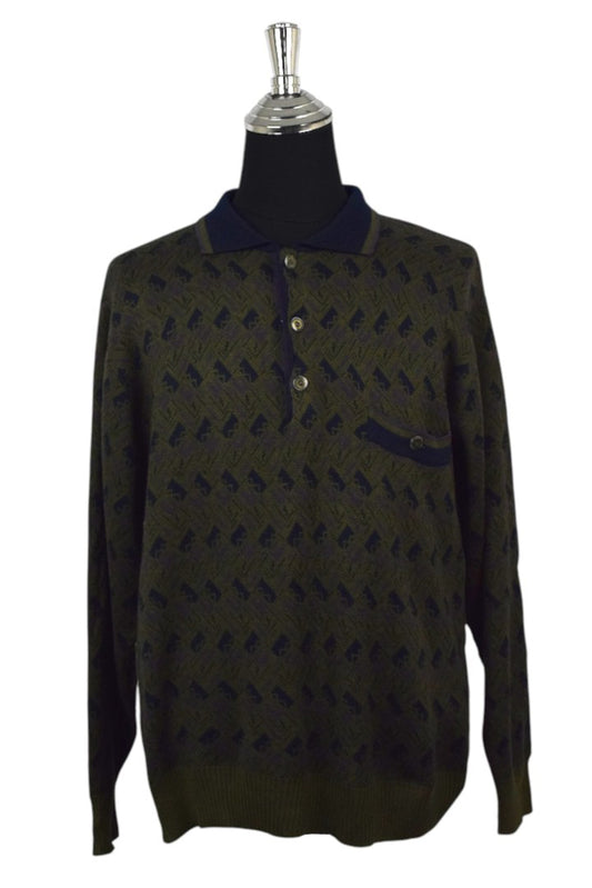 Sanmartino Brand Collared Knitted Jumper