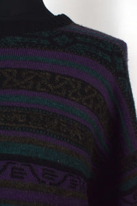 Abstract Pattern Knitted Jumper