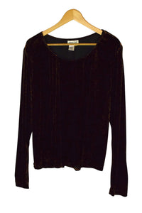 Leopard Print Velvet Top