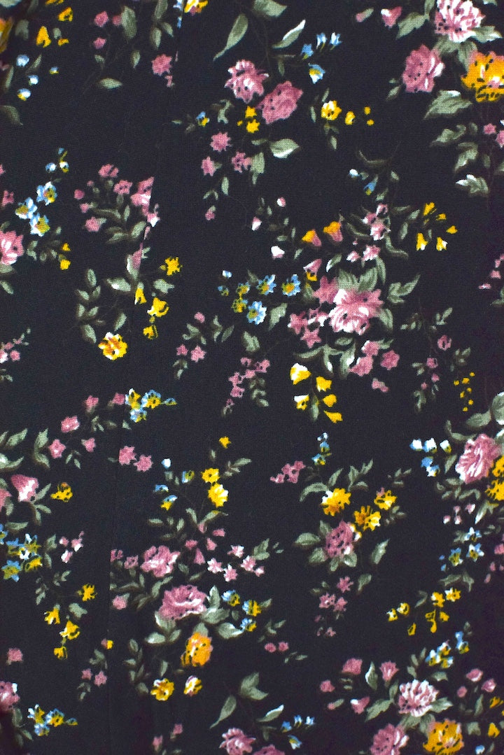 Reworked Floral Print Skirt