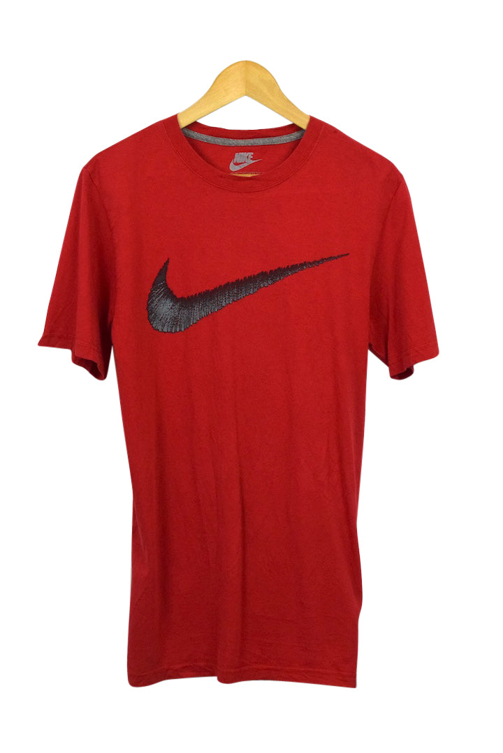 Red Nike Brand T-shirt