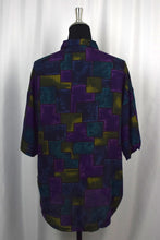 Load image into Gallery viewer, 80s/90s Silk Square Print Shirt

