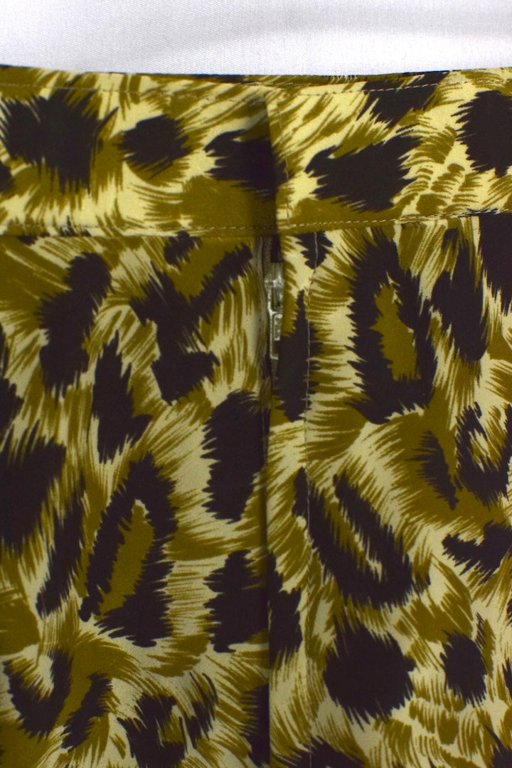 Reworked Cheetah Print Skirt