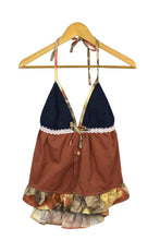 Load image into Gallery viewer, Reworked Halterneck Babydoll Top
