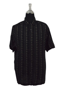 Black Abstract Print Shirt