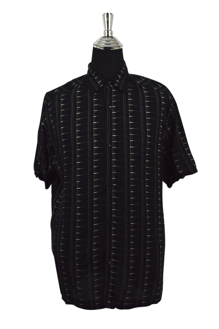 Black Abstract Print Shirt