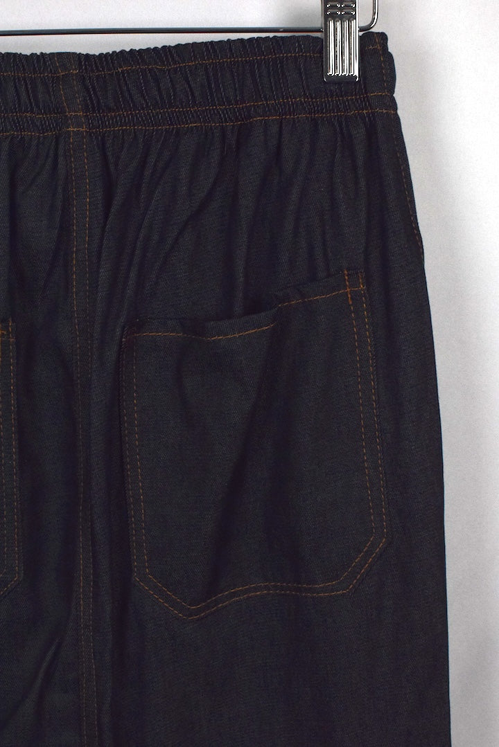 Reworked Denim Cargo Skirt