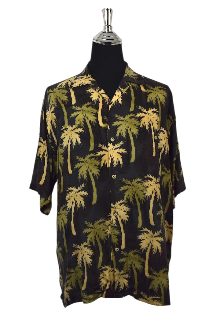 Palm Tree Print Hawaiian Shirt