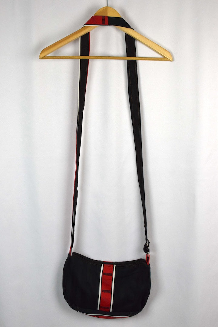 Reworked Puma Brand Zip Satchel Bag
