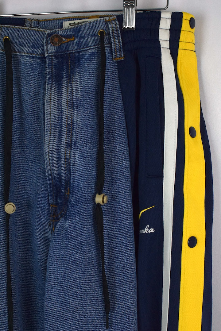 Reworked Nike Track Jeans