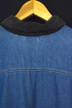Load image into Gallery viewer, Ladies Cat In Hat Print Denim Blouse
