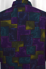 Load image into Gallery viewer, 80s/90s Silk Square Print Shirt
