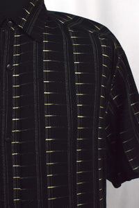 Black Abstract Print Shirt