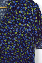 Load image into Gallery viewer, Blue Floral Print Dress
