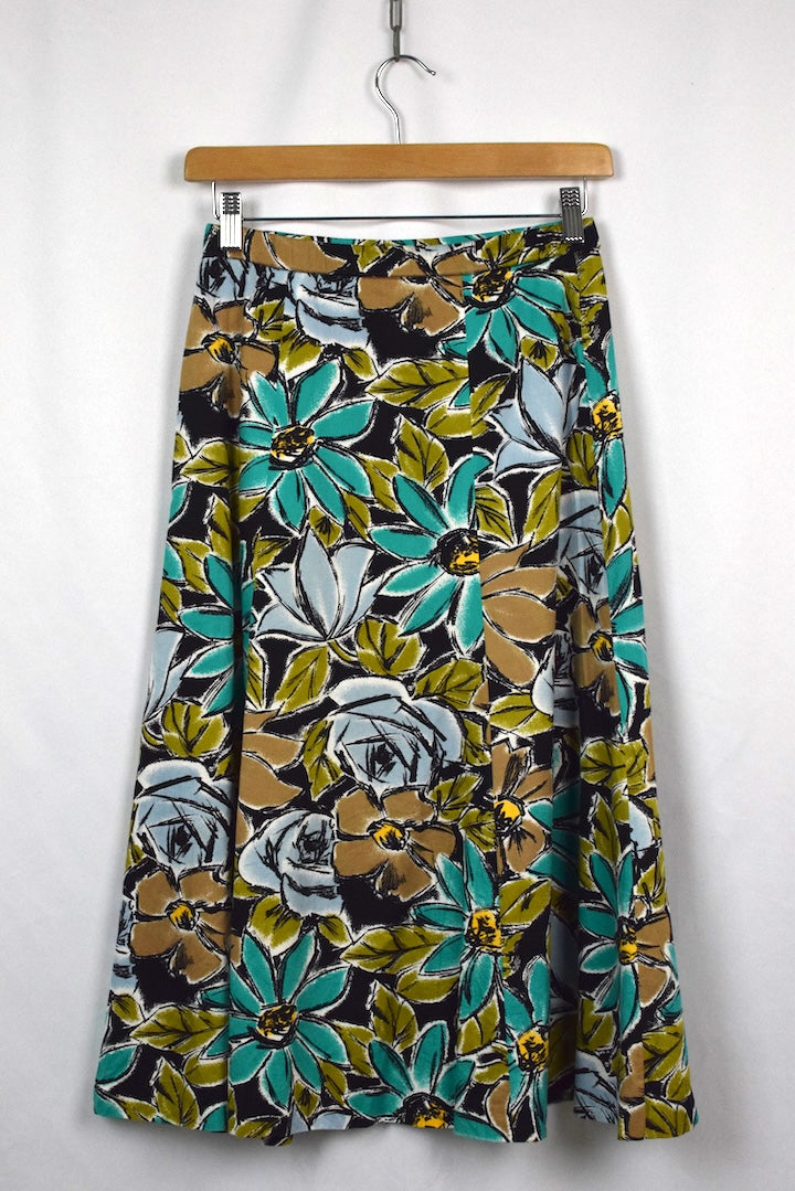 Floral Print Skirt
