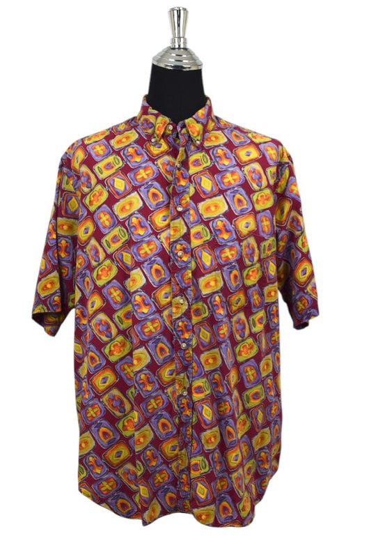 80s/90s Abstract Print Shirt