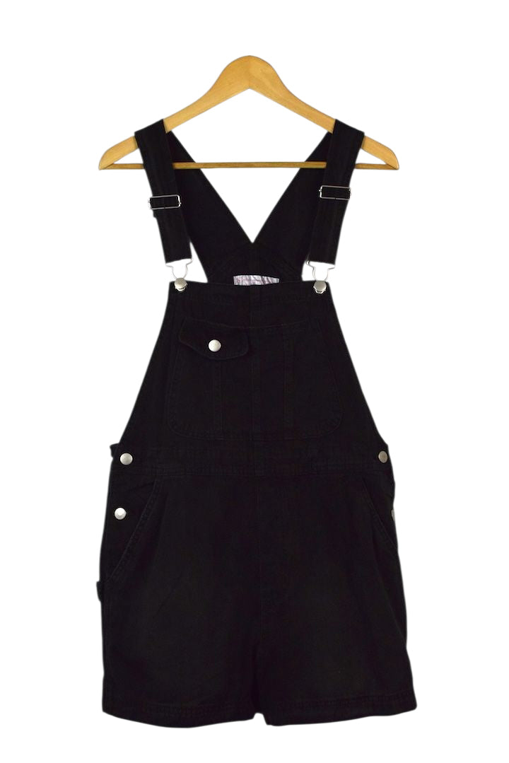 Black Denim Overalls